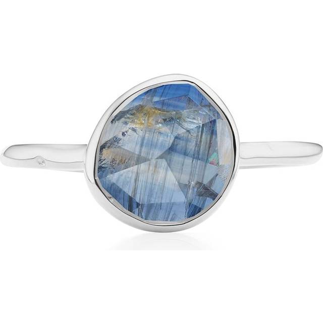 Monica Vinader - Siren stacking ring - women - Sterling Silver/Kyanite - L