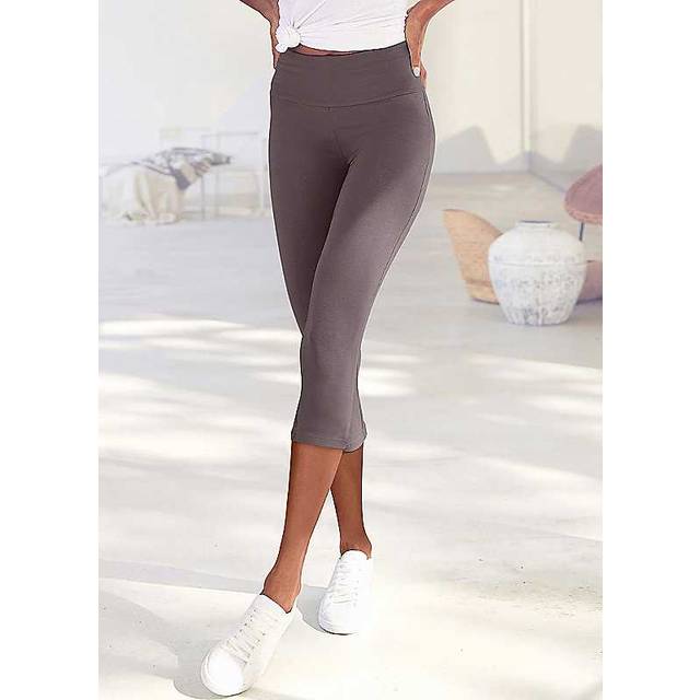 LASCANA Capri Sports Leggings - Taupe