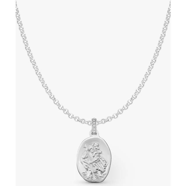 Dower & Hall Men's St. Christopher Pendant Necklace