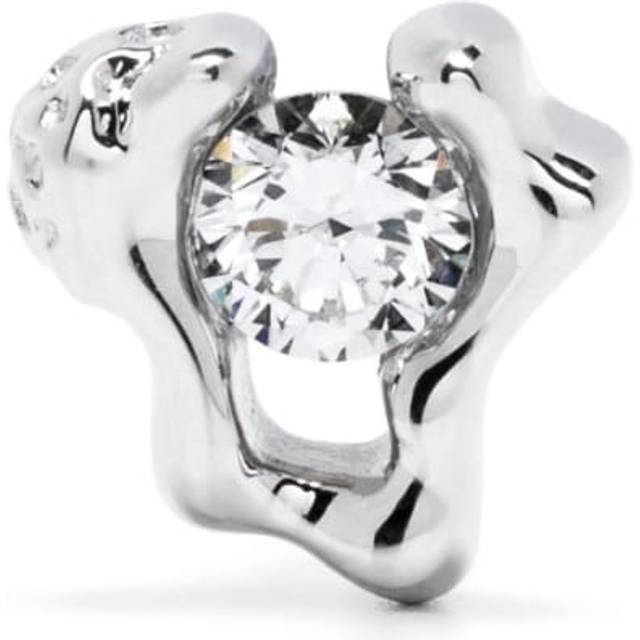 Maria Black - 14kt white gold Molten diamond stud earring - women - Diamond/14kt White Gold - One Size - Silver
