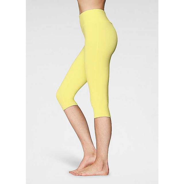 LASCANA Capri Sports Leggings - Yellow