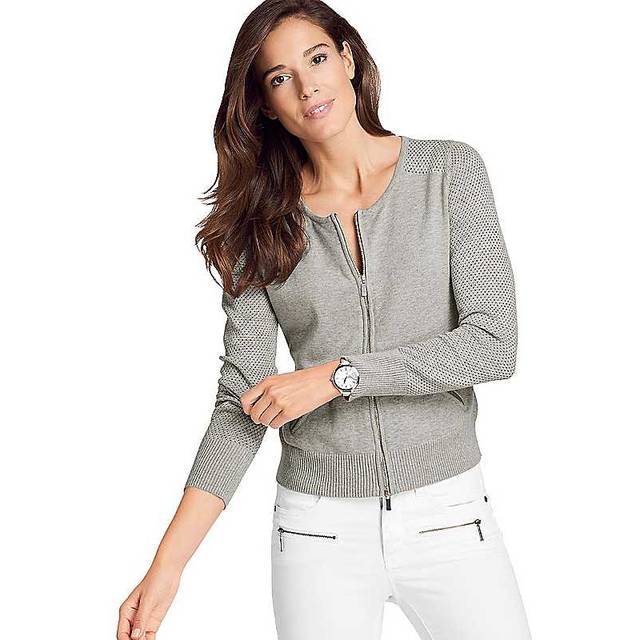Heine Crochet Pattern Cardigan - Grey
