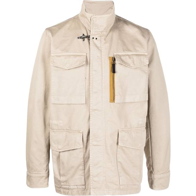 Fay - multiple-pocket field jacket - men - Cotton - M - Neutrals
