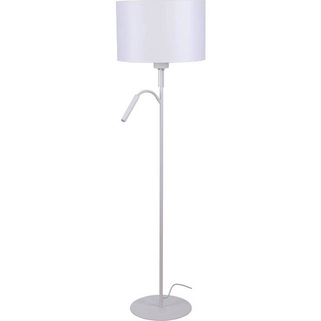 Nowodvorski Lighting Hotel Plus golvlampa med läslampa, vit