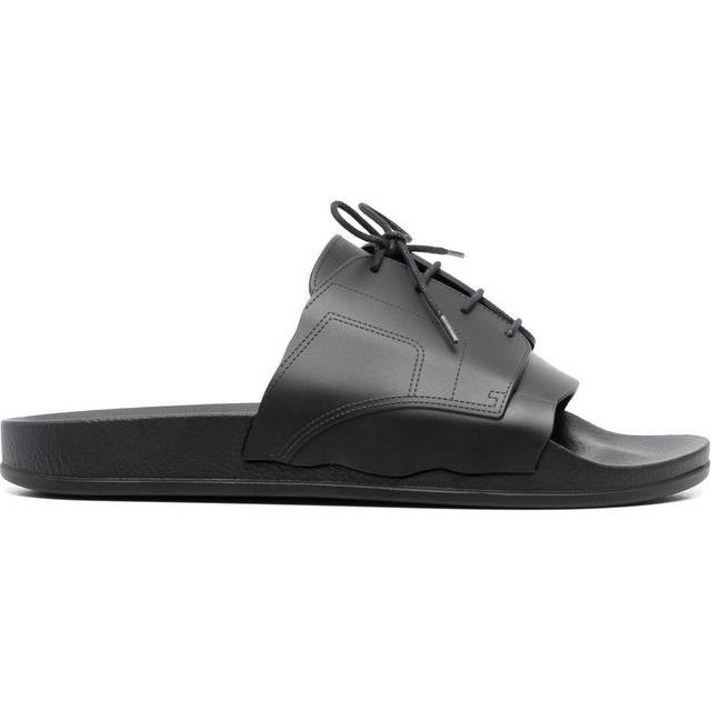 Maison Margiela - lace-up pool slides - men - Rubber/Rubber/Rubber - 42 - Black