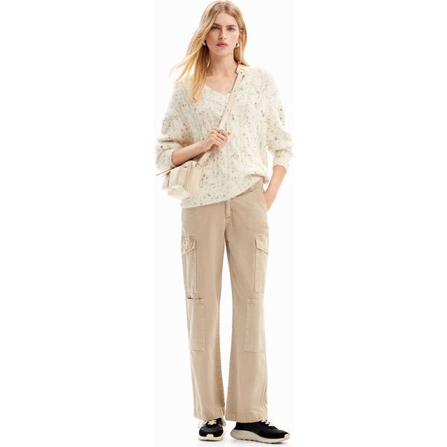 Pants cargo woman Desigual Sedal - Beige - 38