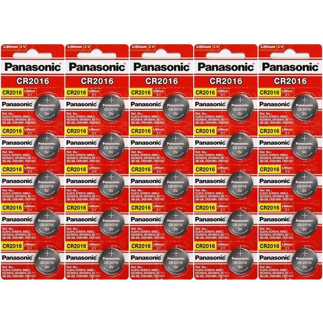 CR2016 3 Volt Lithium Coin Battery 25 Pack