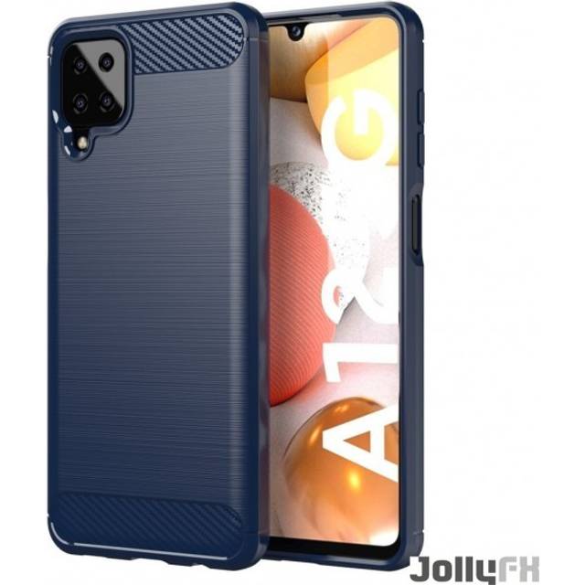 Skal Samsung Galaxy A12 Karbon Blå