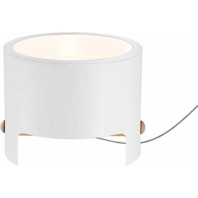 Mantra M5592 Cube Table Lamp Wide 1x40W White Metal / Wood