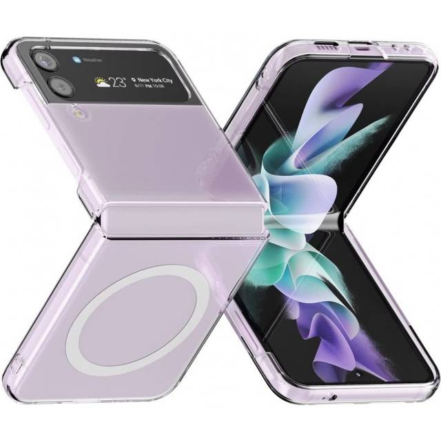 Samsung Z Flip 4 Transparent Stötdämpande Skal MagSafe-Kompatibelt