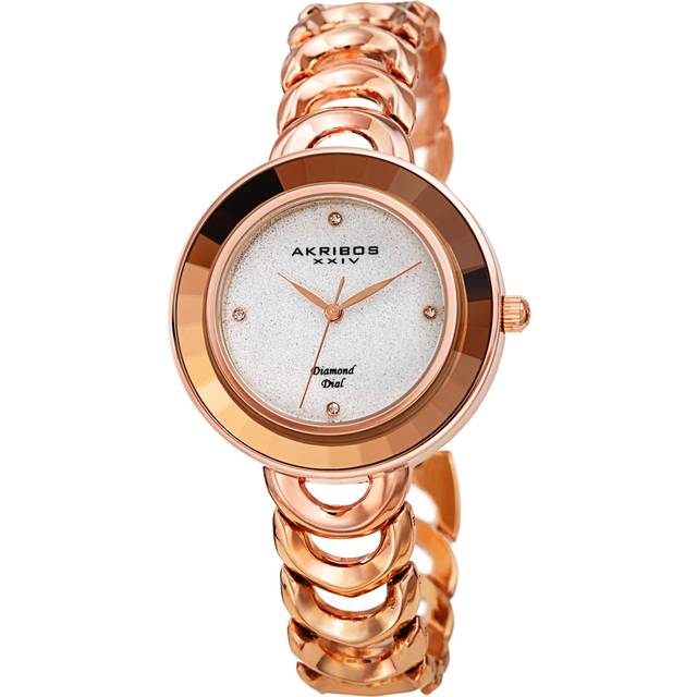 Womens Faceted Brilliance Elite 36mm Quartz Fashion - Metallics - One Size