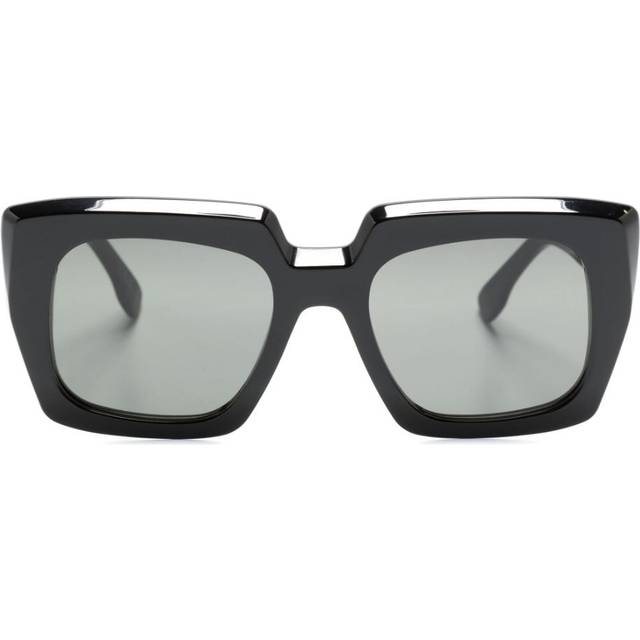 Retrosuperfuture - logo-print square-frame sunglasses - unisex - Acetate - One Size - Black