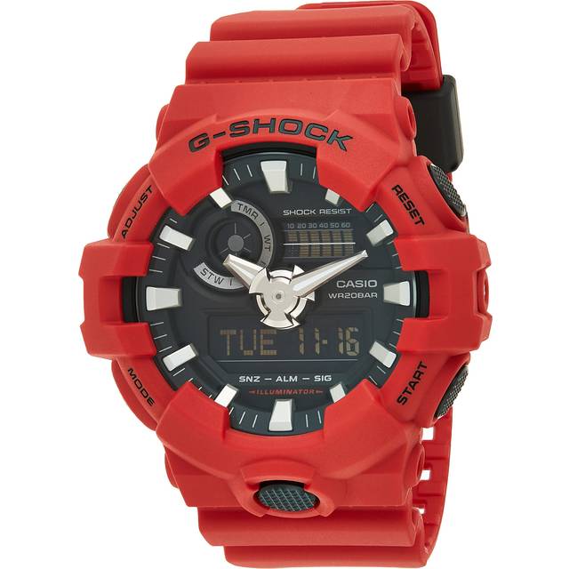 Casio G-Shock Analog Digital 200M GA-700-4A GA700-4A Men's Watch red