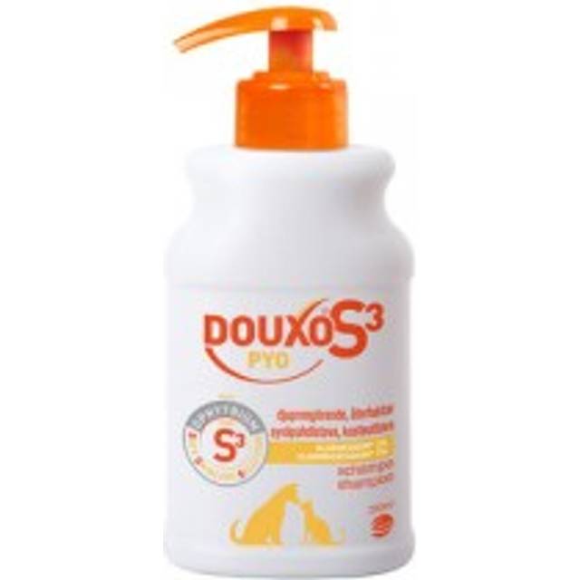 Douxo S3 Pyo schampo för hund och katt. Förpackning: 200 ml