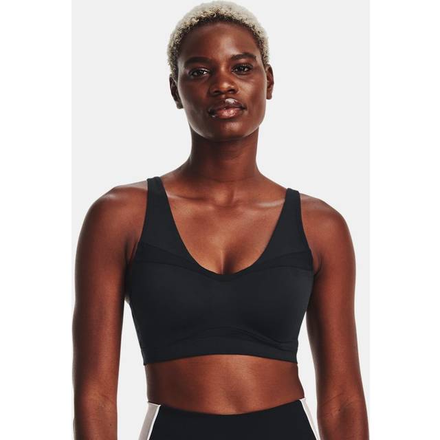 Under Armour SmartForm Evolution Mid Women's Sports Bra Black / Black XS