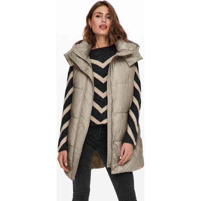 Only - Väst onlDemy Padded Waistcoat - Beige