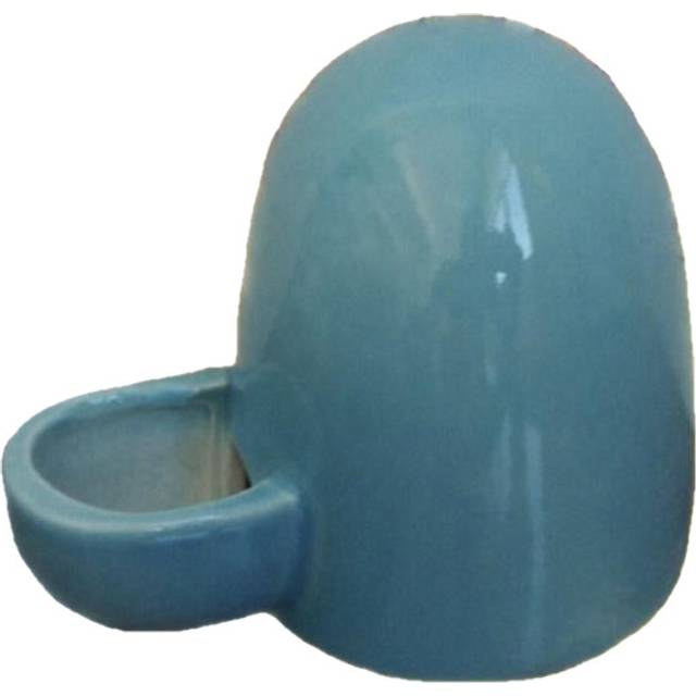 (Blue) Ceramic Pet Water Dispenser Mute Dog Cat Drinking Fountain Feeding and Watering Machine Mini Hedgehog Kettle Dog Autoxic Water
