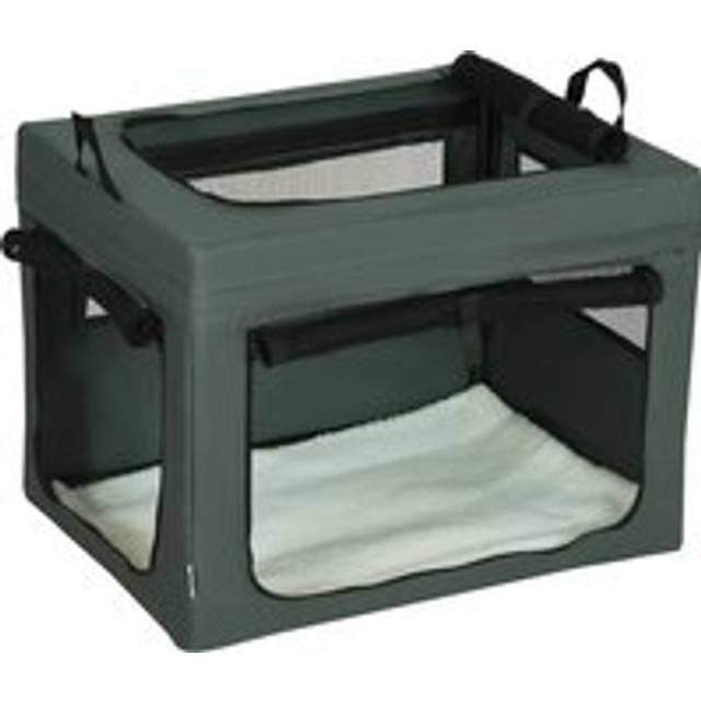 Pawhut Pet Carrier, Portable Cat Carrier, Foldable Dog Bag For Miniature And Small Dogs, 69 X 51 X 51 Cm, Grey