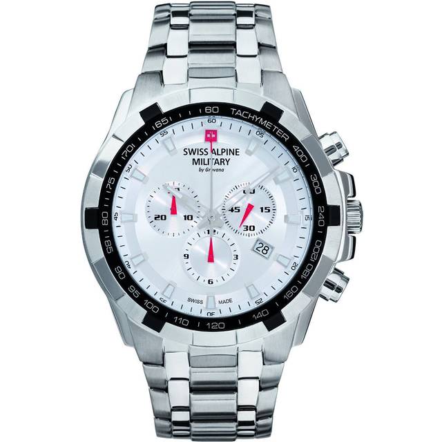 Swiss Alpine Military 7043.9132 Chronograph Herrenuhr 46mm 10ATM