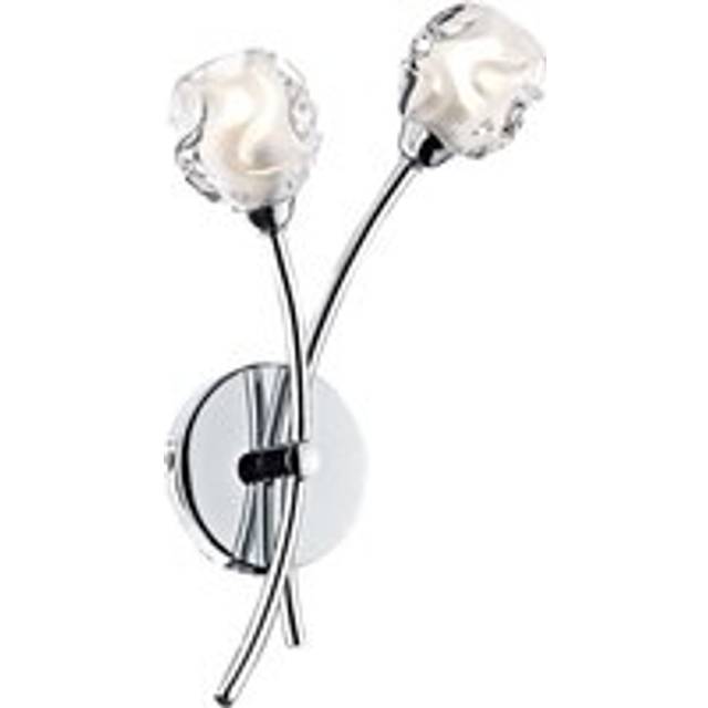 dar lighting SEA0950 Seattle Double Wall Bracket Polished Chrome