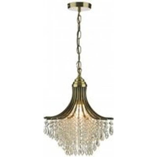 Dar Lighting Group Dar SUR0108 Suri Pendant Antique Brass