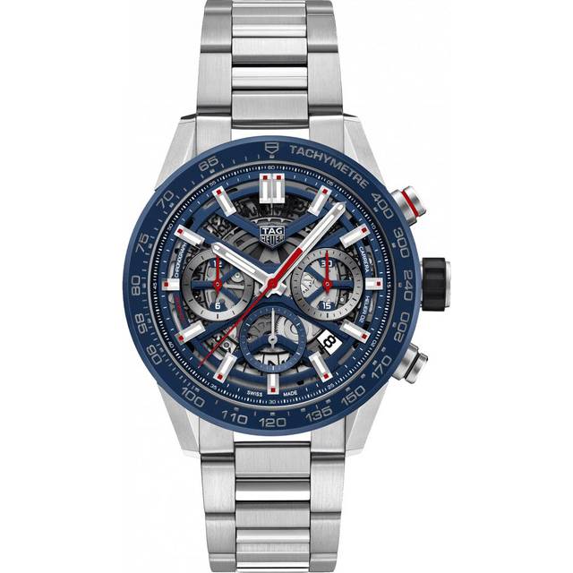 TAG Heuer Watch Carrera Automatic Chronograph Calibre Heuer 02 - Blue