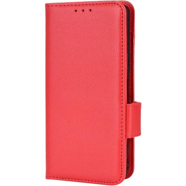 Sony Xperia 5 IV PU Litchi Läder Fodral - Röd