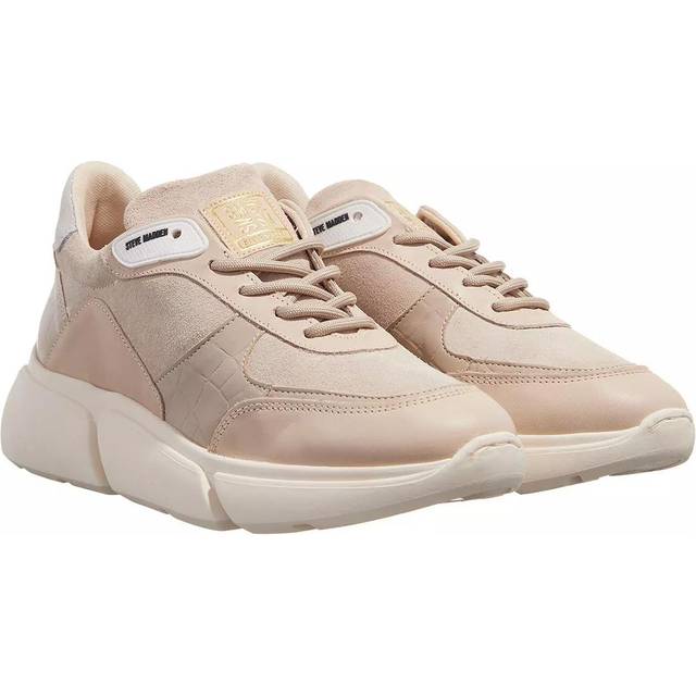 Steve Madden - Many - Beige platåsneakers i skinn storlek 40 - Nude Multi (40)