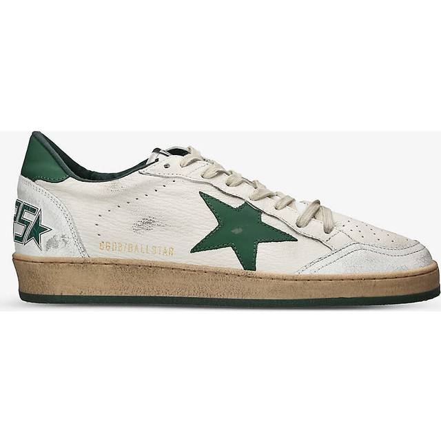Golden Goose Mens Green Oth Ball Star Star-patch Leather Low-top Trainers Eur 41 / 7 Uk Men - GREEN OTH