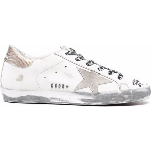 Golden Goose - Super-Star Love print sneakers - women - Leather - 39 - White