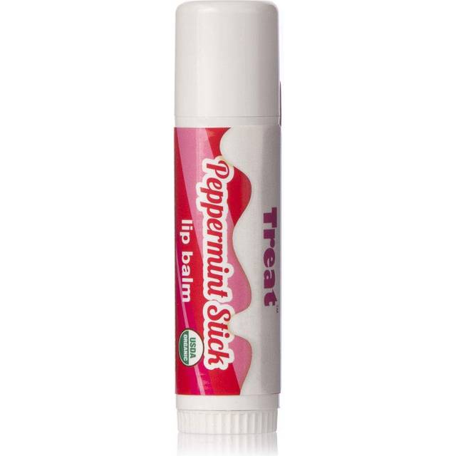 TREAT Jumbo Lip Balm - Peppermint Stick Jumbo Lip Balm  Organic & Cruelty Free (.50 OZ)