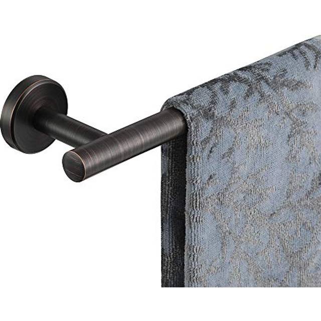JQK Oil Rubbed Bronze Towel Bar, 18 Inch 304 Stainless Steel Thicken 0.8mm Towel Rack Bathroom, Towel Holder ORB Wall Mount, Total Length 20.47 Inch,