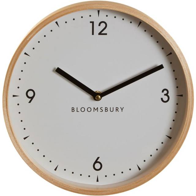 Vitus Small White Wall Clock - Natural