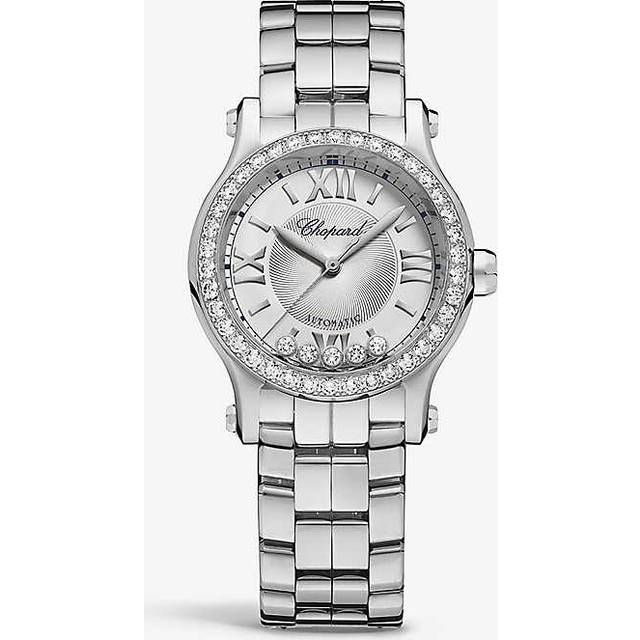 Chopard Silver Stainless Steel Happy Sport 278559 Automatic Women's Wristwatch 36 mm