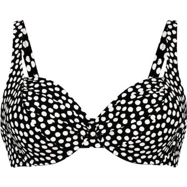 Rosa Faia Summer Dot Bikini Top - Black/White - D 42 * Kampanj *