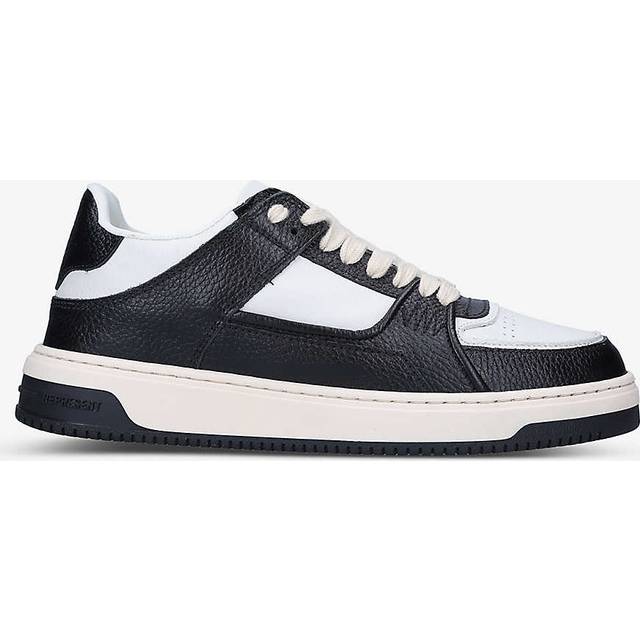 Represent Blk/white Apex Logo-embossed Leather Low-top Trainers Eur 41 / 7 Uk Men - BLK/WHITE