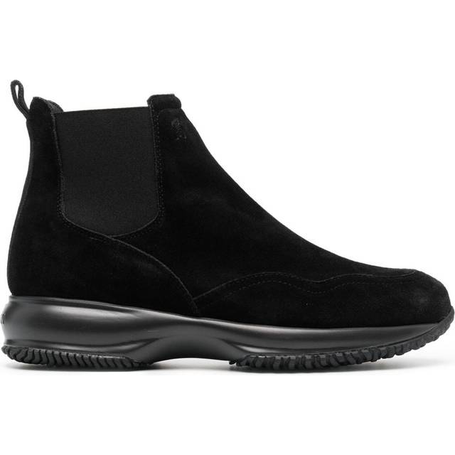 Hogan - Interactive leather chelsea boots - women - Suede - 35 - Black