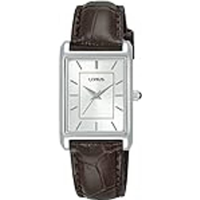 Lorus Women's Rectangular Dial Leather Strap Watch