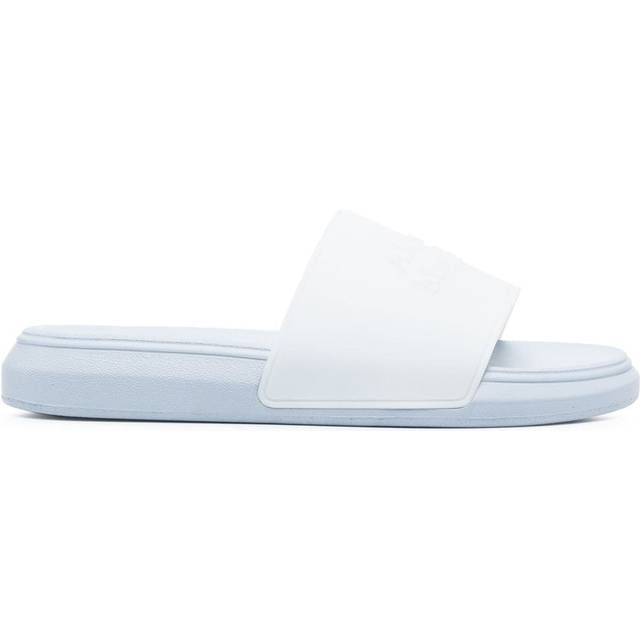 Alexander McQueen - single-strap flat slides - men - Rubber/Rubber/Rubber - 40 - Blue