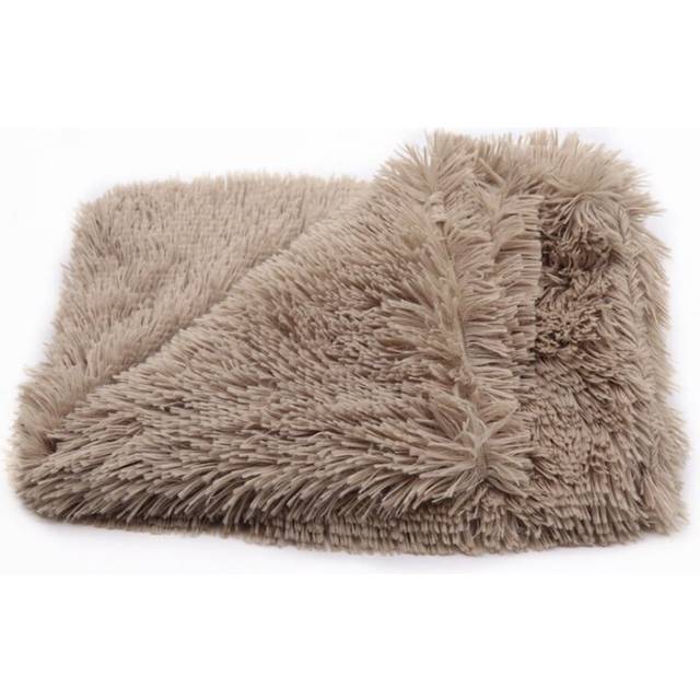 (56x36CM, Brown) Soft Pet Dog Blanket Cat Bed Fluffy