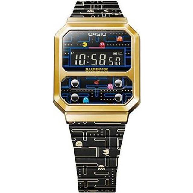 Casio Crossover Digital Cube Watch 'Black Gold Blue' - BlackGold - Free