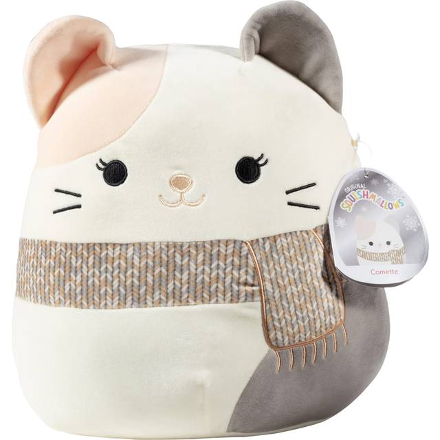 Squishmallow 12 camette The cat - Official Kellytoy Plush - Soft and Squishy Kitty Stuffed Animal Toy - great gift for Kids