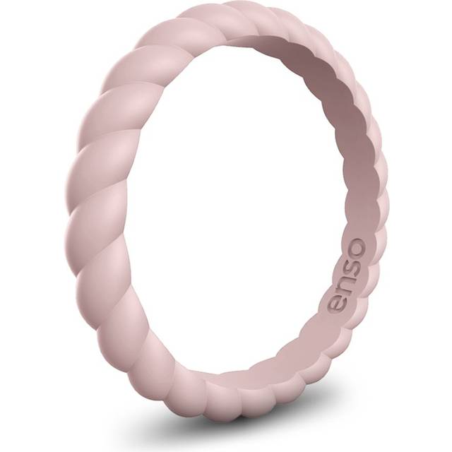 Enso Rings Stackable Braided Silicone Wedding Ring - Hypoallergenic Un