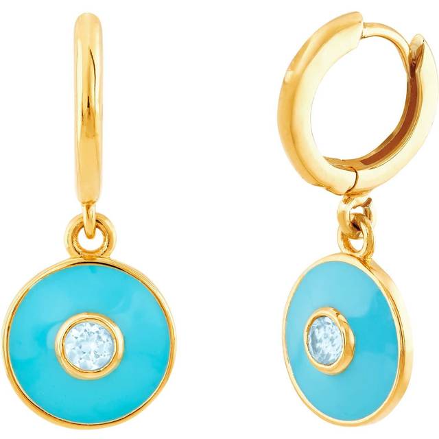 Silpada 'Sky High' Blue Topaz Drop Earrings in 18K Gold-Plated Sterling Silver