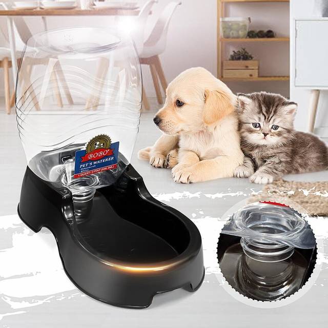 946ml Pet Cat Dog Autoxic Water Drinker Dispenser Rabbit Food Drink Dish Pet Bowl Auto Feeder Waterer