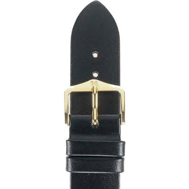 Hirsch Strap Diamond Calf Black Large 18mm - Black