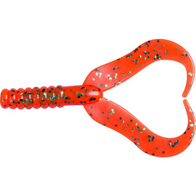 Jigg-Bar Fladen Double Tail 7,5cm Grön / Orange