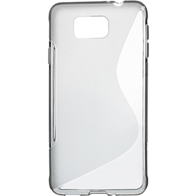Samsung Galaxy Alpha S-Shape Skal TPU - Transparent