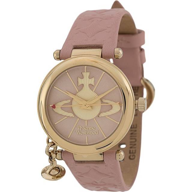 Vivienne Westwood - Orb II 32mm watch - women - stainless steel/glass/Calf Leather - One Size - Pink