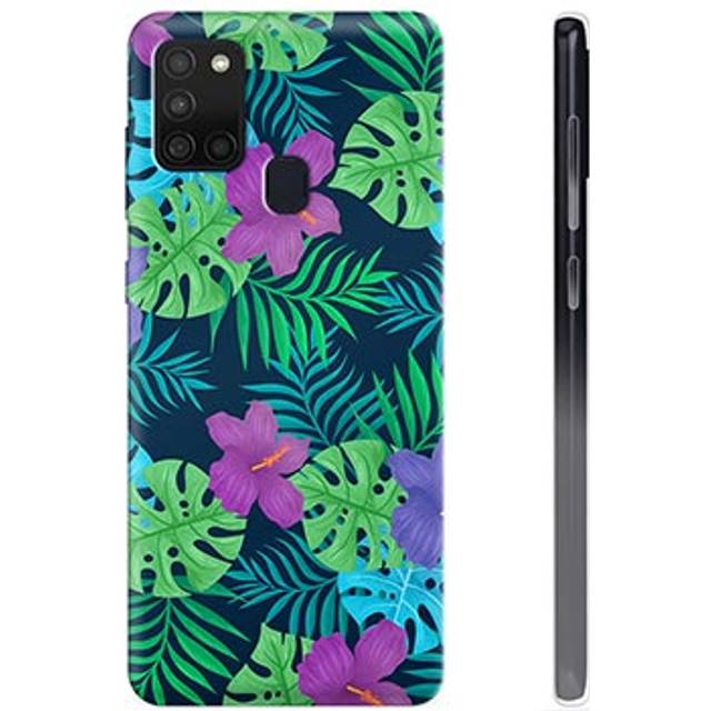 Samsung Galaxy A21s TPU-Skal - Tropiska Blommor